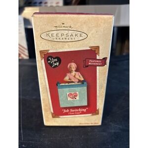 HALLMARK KEEPSAKE JOB SWITCHING I LOVE LUCY CHRISTMAS ORNAMENT 2002